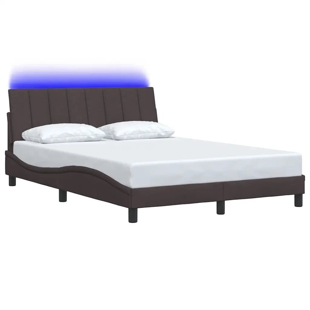 Giroletto senza Materasso Hanko Marrone Scuro 140x200 cm Tessuto