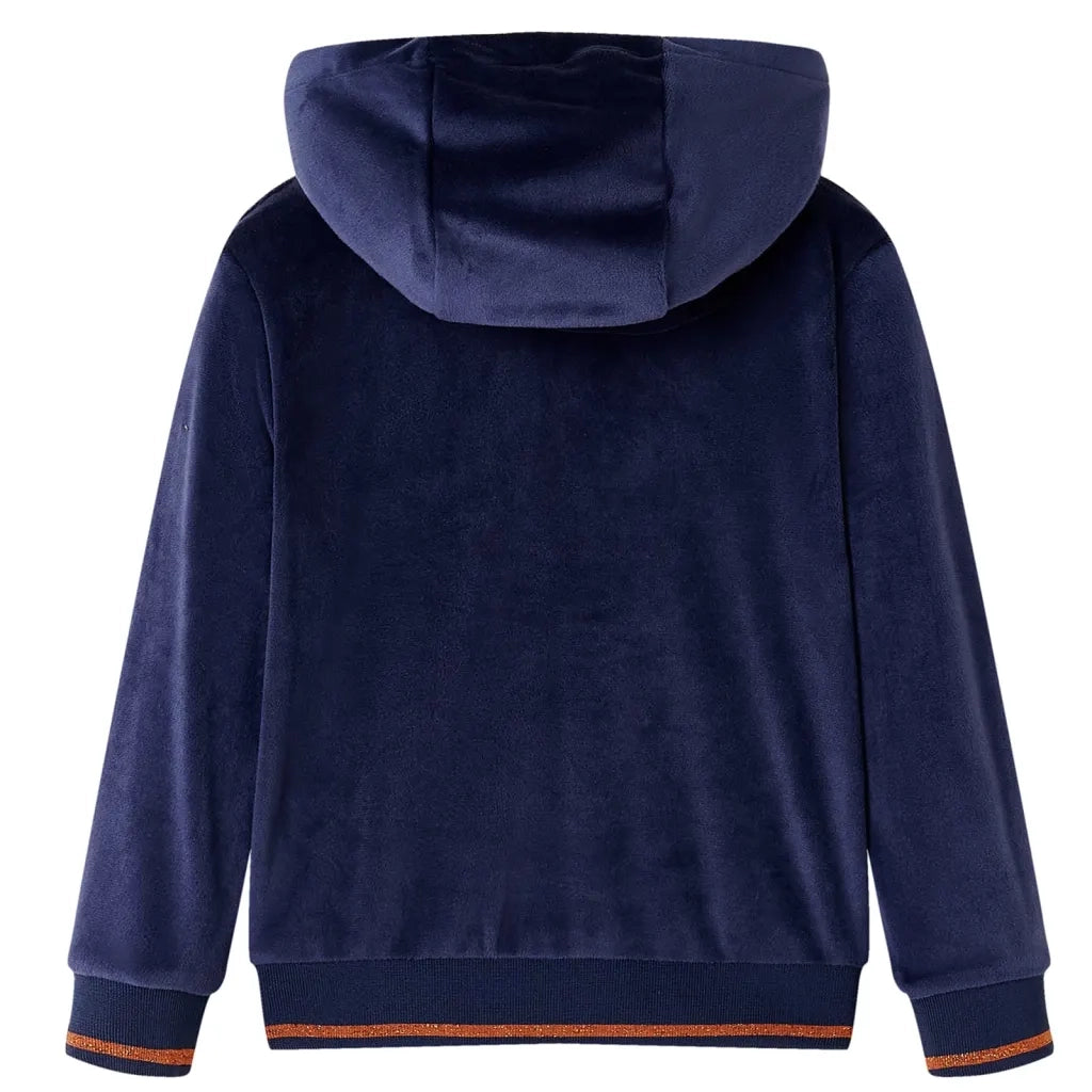 Giacca con Cappuccio da Bambina Blu Marino 104 CFW8558224