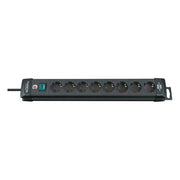Presa multipla con 8 prese di tipo F Premium-Line 3m Nero Brennenstuhl