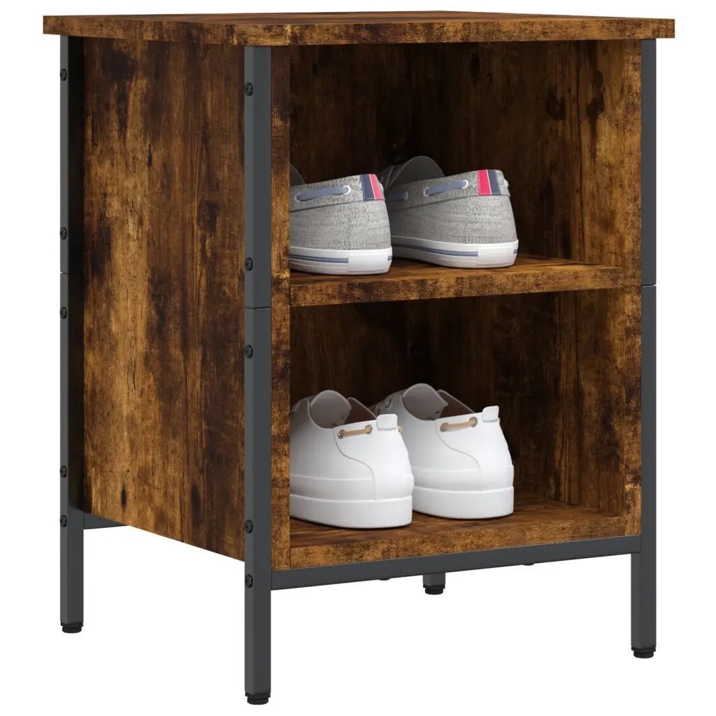 Scarpiera | Mobile per scarpe Rovere Fumo 38x35x50 cm in Legno Multistrato