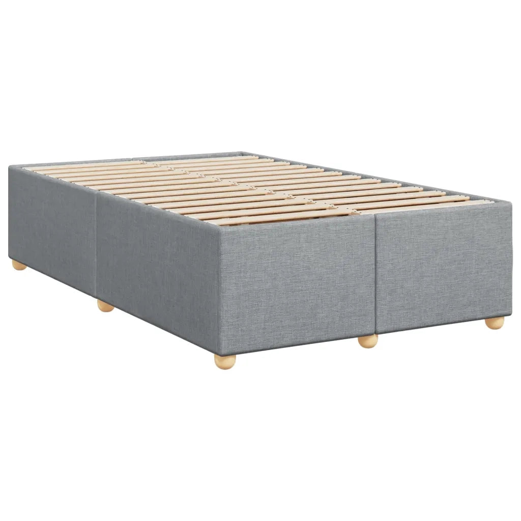 Giroletto a Molle con Materasso Grigio Chiaro 120x190cm Tessuto 3291212