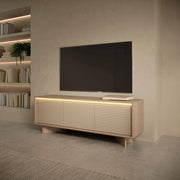Kamele, Mobile Porta tv un Ripiano, 154x40x54h cm Marrone Rovere