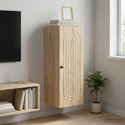Mobiletto a muro Rovere Sonoma 33 x 34,5 x 90 cm 898077