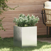Vaso da giardino Acciaio zincato 32 x 32 x 40 cm 876348