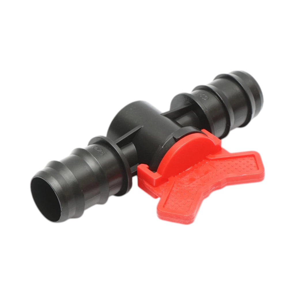 Rubinetto gocciolatore uguale 25x25 mm per sistemi di irrigazione