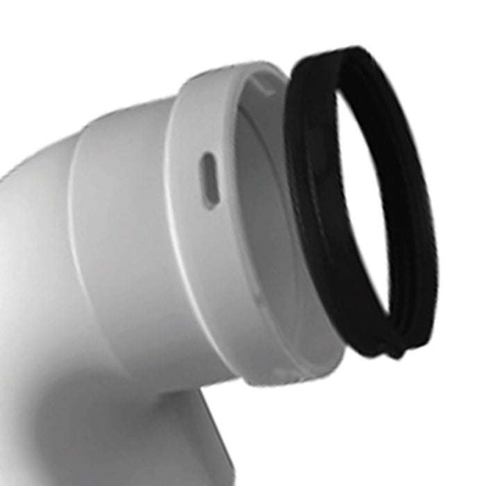 Curva 90 gradi in pp maschio-femmina di d80 mm