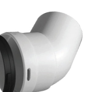 Curva 45 gradi in pp maschio-femmina di d80 mm