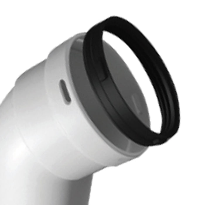 Curva 45 gradi in pp maschio-femmina di d80 mm