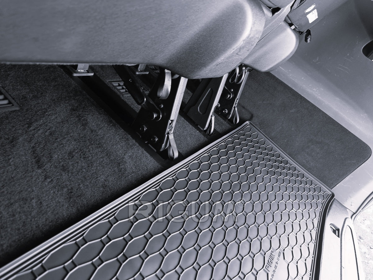 172B-408119 - Tappeto gomma baule per FORD Tourneo Custom 8/9 posti L1 dal 2018 al 2024 con riscaldamento