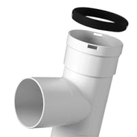 Tee maschio-femmina completo di guarnizione in pp di d80 mm