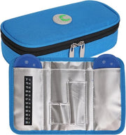 Organizzatore di viaggio per medicazione diabetica con pacco di ghiaccio gel e isolante portatile