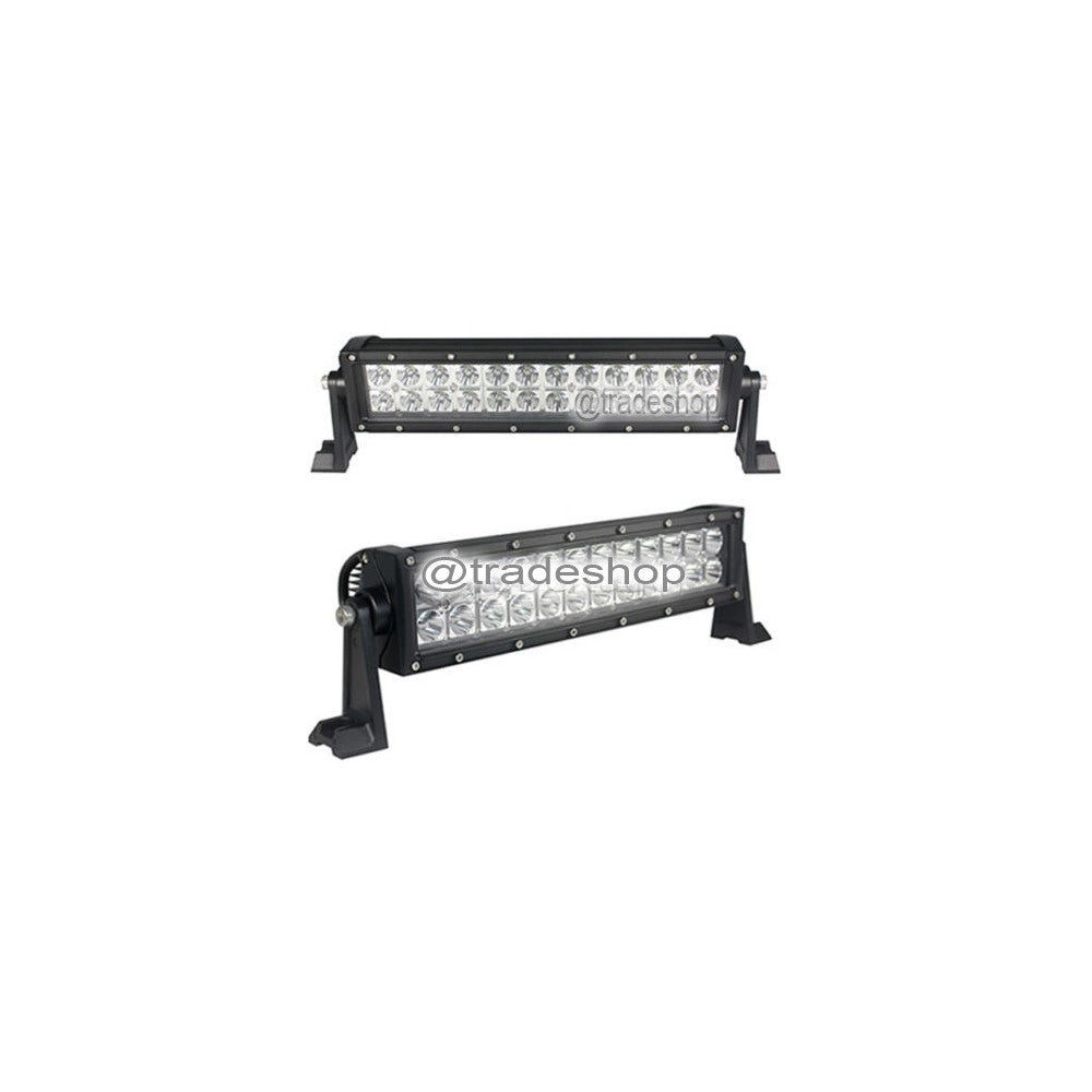 Trade Shop - Faro Luce Led Barra D 72 120 240w Inclinabili Supporti 12v Suv Auto Paraurti -