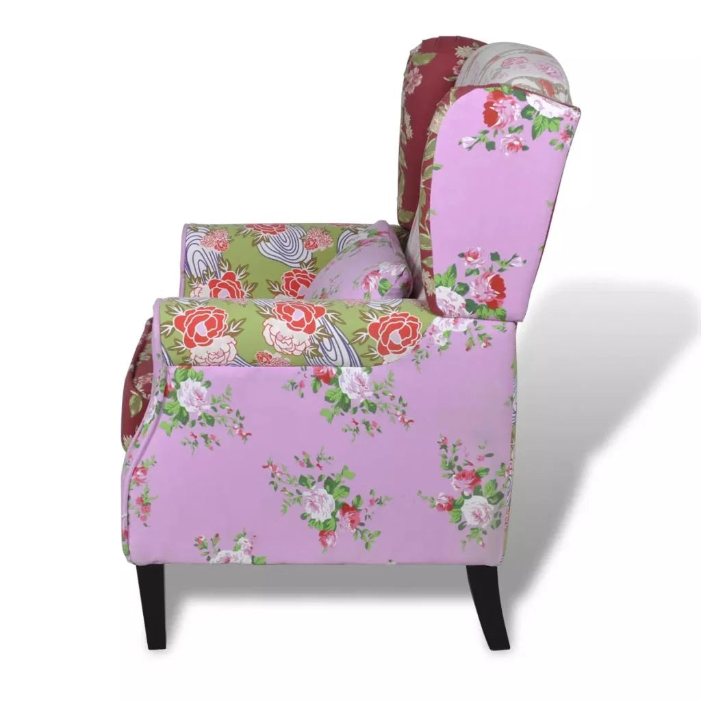Poltrona poltrona divano club design per soggiorno con tessuto patchwork 1102028/3