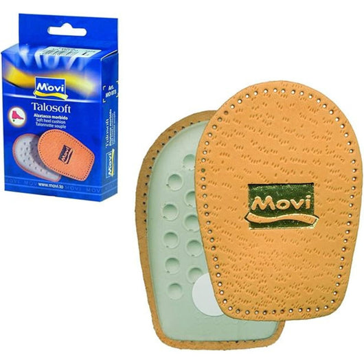 Movi Talosoft Alzatacco in Pelle Naturale e Morbido Lattice, Talloniera Ammortizzante Anti-Shock. TAGLIA : L