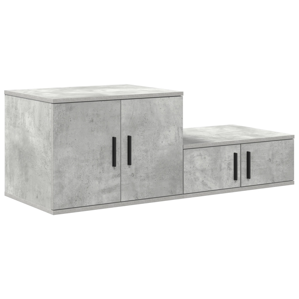 Armadio di stoccaggio  Grigio Cemento 103x41x40 cm in legno ingegnerizzato