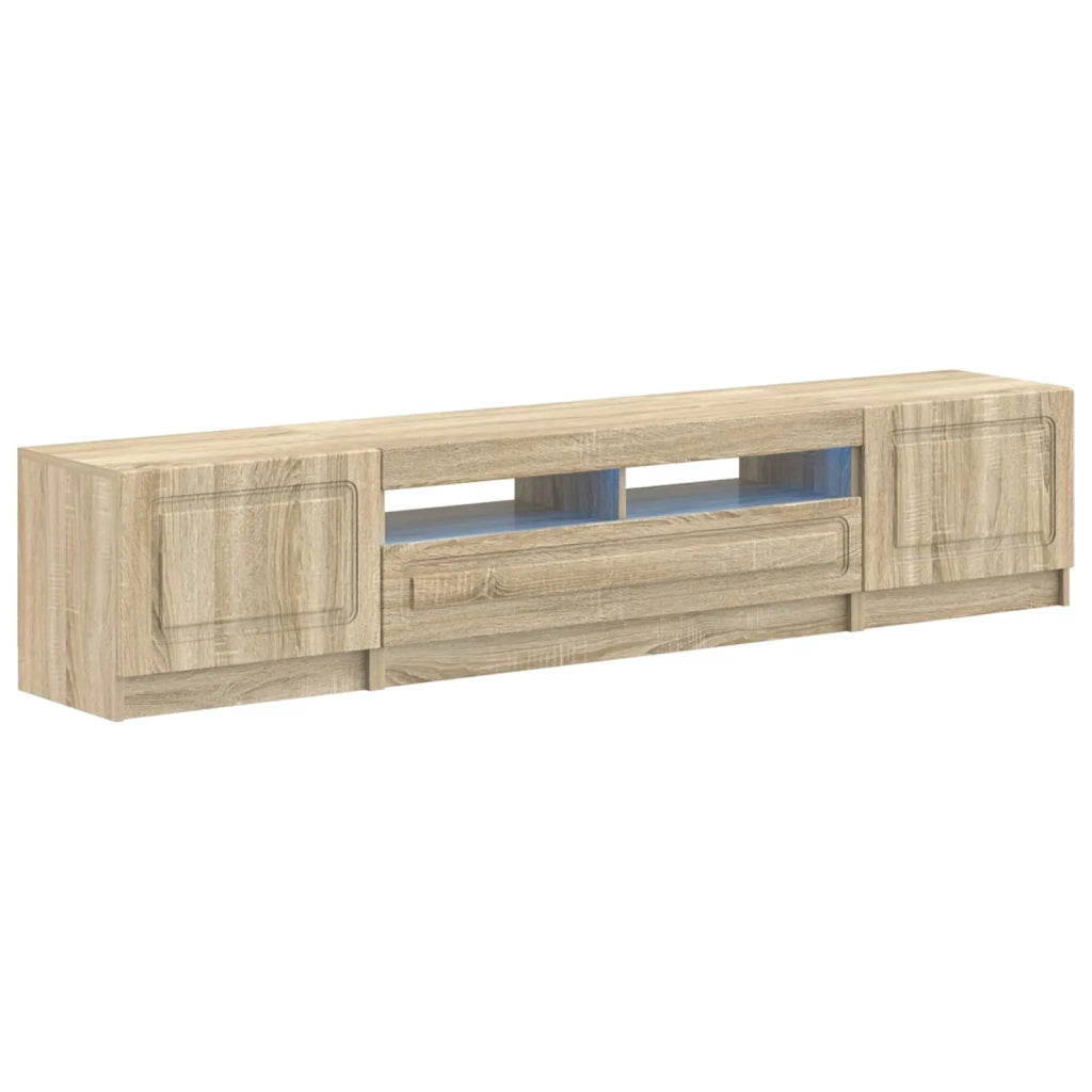 Mobile TV LED a 5 pezzi Rovere Sonoma Legno ingegnerizzato 3417001