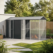 Bird Cage Anthracite 430 X 208 X 247 Cm Galvanized Steel