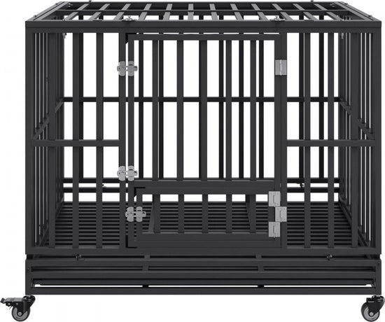 Recinzione per cani - Box per cani in acciaio inossidabile - Giocattolo per cani - Box per trasporto di cani