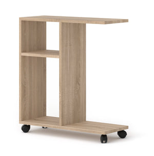 MOBILE TAVOLINO CON RUOTE PORTA PC COMODINO UFFIO CASA ROVERE 60x45x22cm TRASCO
