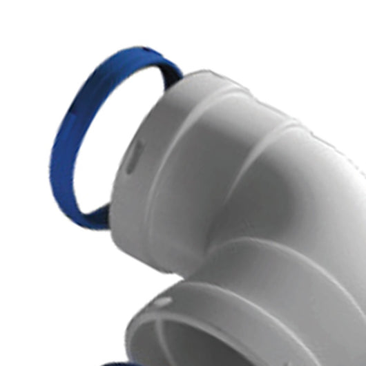 Curva 90 gradi femmina-femmina in alluminio estruso d80 mm e 1 sp mm