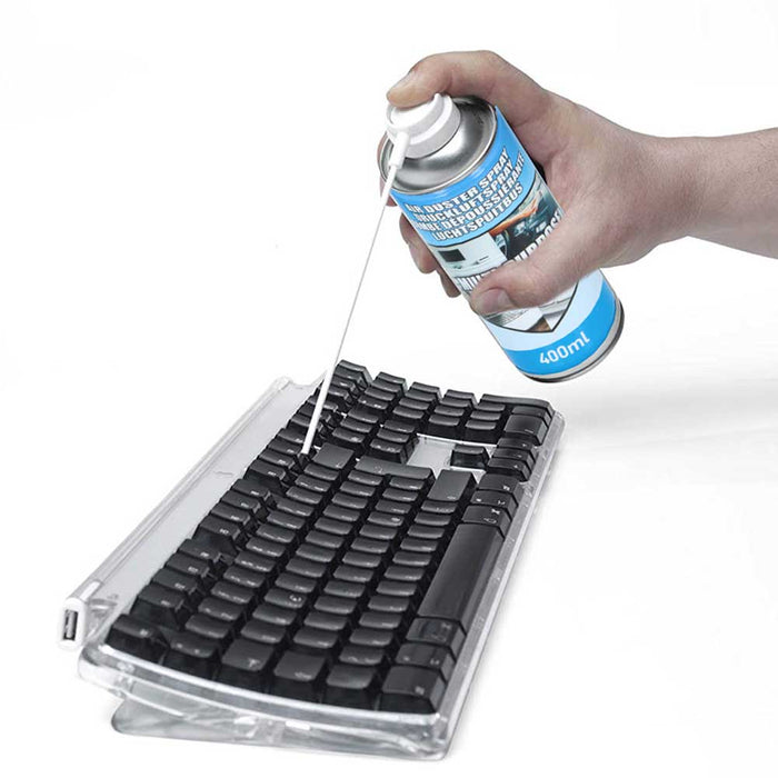 Bomboletta Aria Compressa Air Duster Pulizia Polvere Tastiera PC Computer 400ml Grundig