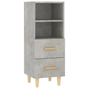 Buffet credenza cassettiera armadio mobile contenitore organizer per cucina soggiorno salotto 34,5 x 34 x 90 cm legno ingegnerizzato grigio 02_0031884