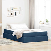 Letto con contenitore e materasso Blu 120 x 190 cm Poliestere 3399651