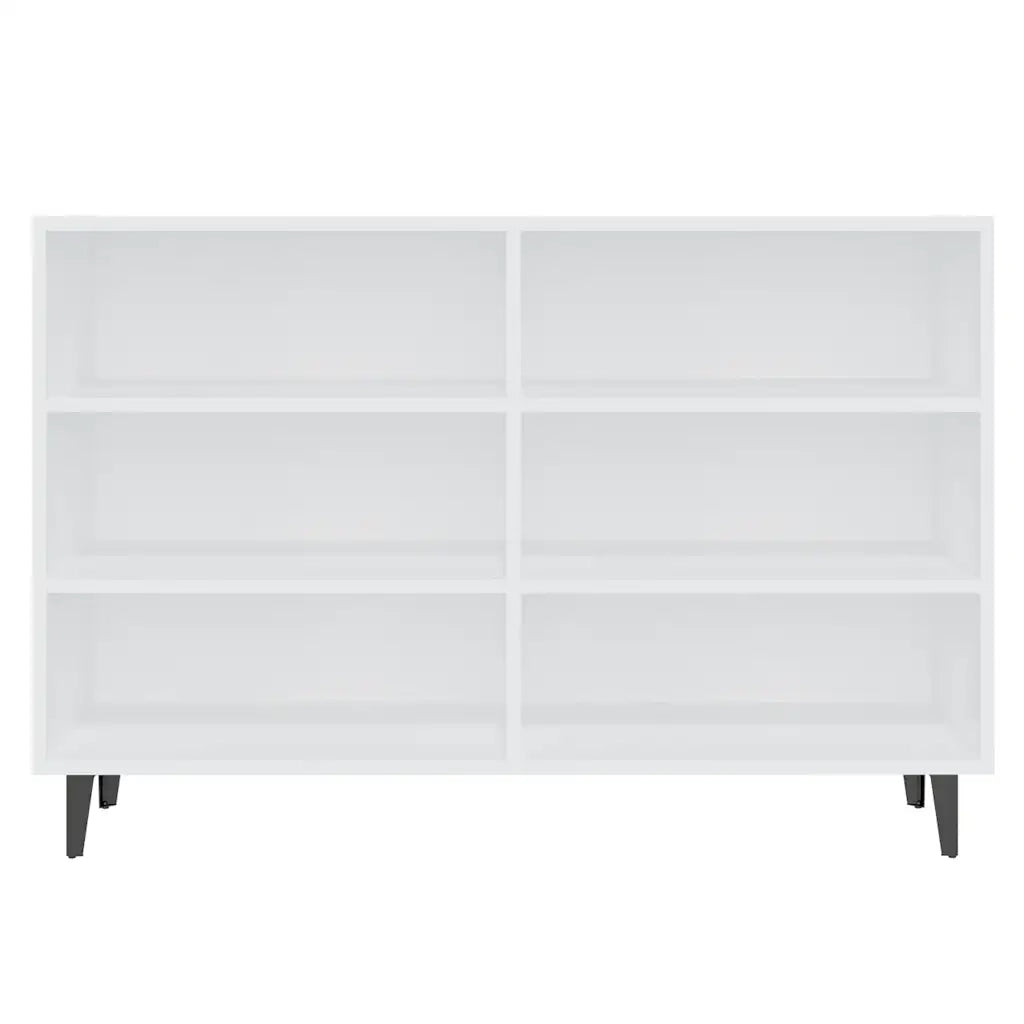 Credenza Bianca 103,5x35x70 cm in Legno Multistrato