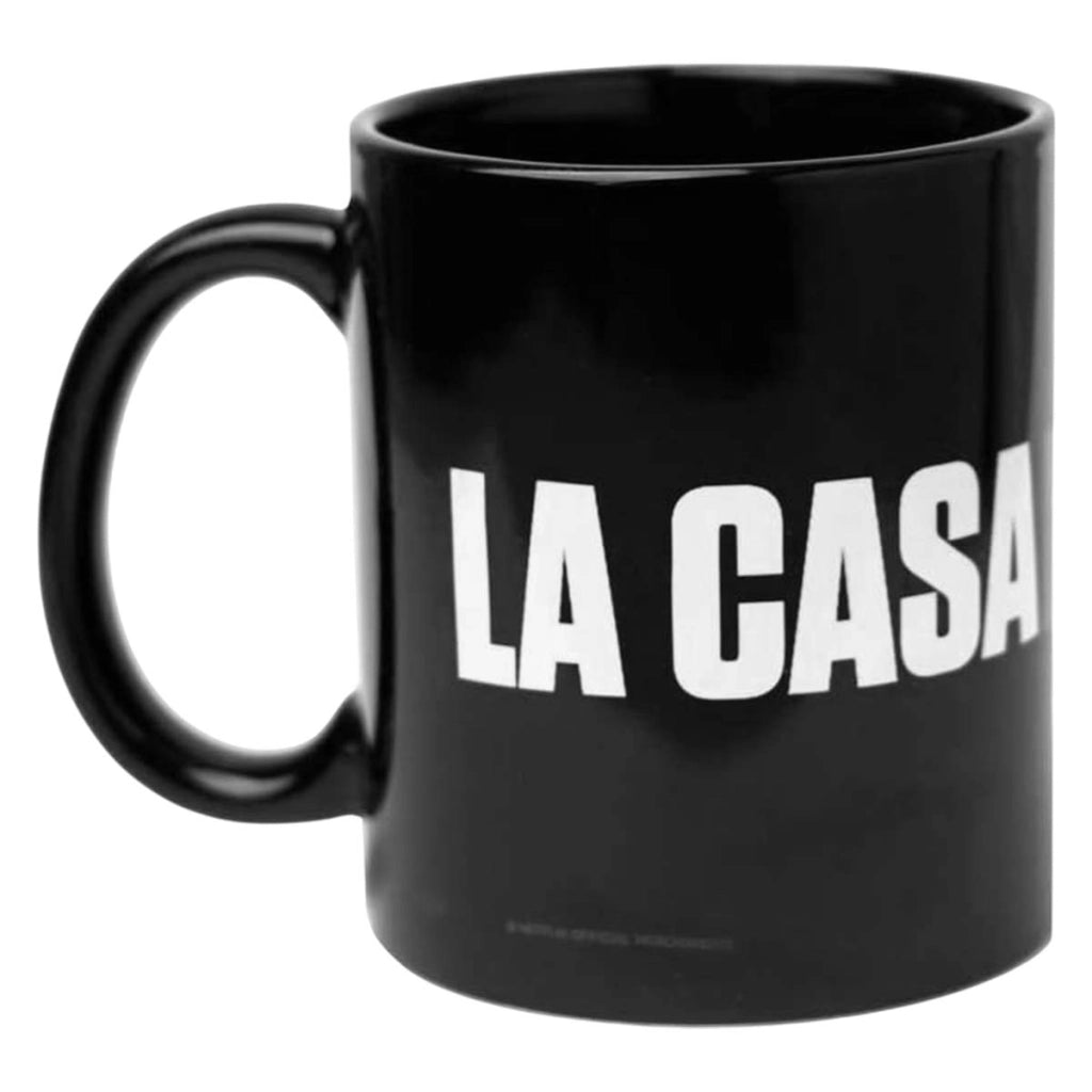 Tazza Ceramica 330 ml con Logo La Casa de Papel Compatibile Microonde Nero Inny