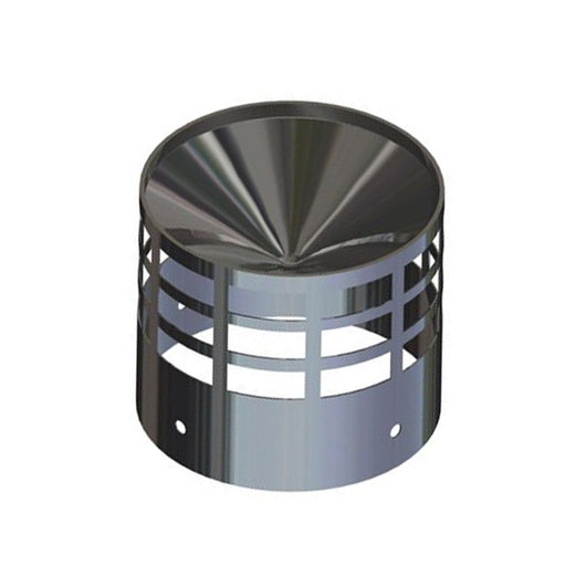 Terminale scarico fumi orizzontale inox d80 mm