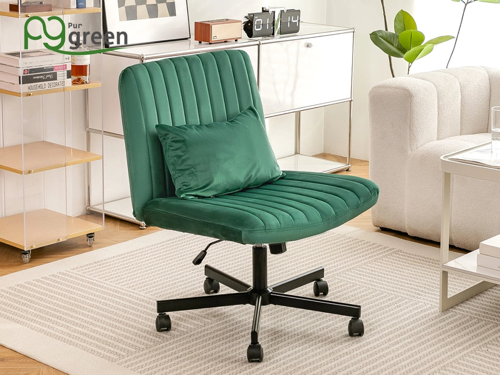 Sedia da Ufficio Girevole ¨C MINIMAL ¨C Tessuto Imbottita, Senza Braccioli, Altezza Regolabile
