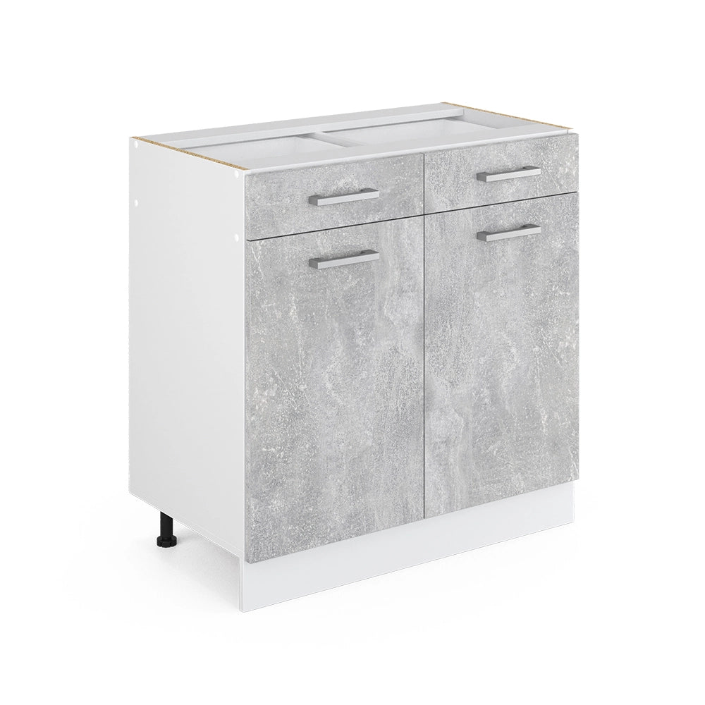 Vicco Frontale cucina Calcestruzzo 79.2 x 70.8 cm frontale del mobile per mobile base con cassetti