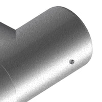 Tee in alluminio pressofuso l 186 mm d80 m-m-f per intubamento canne fumarie