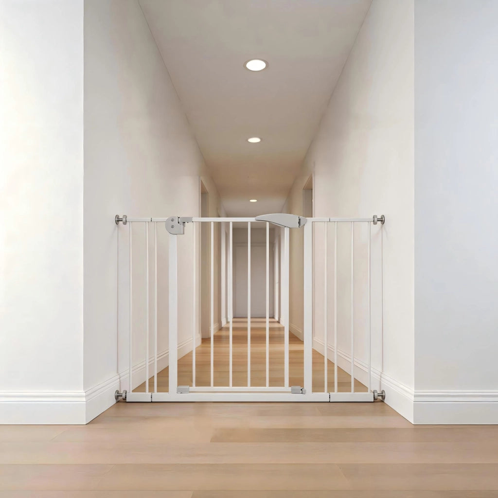 Cancelletto di Sicurezza per Bambini e Animali ¨C Xylo ¨C Metallo, Regolabile 75¨C115 cm, h 76 cm