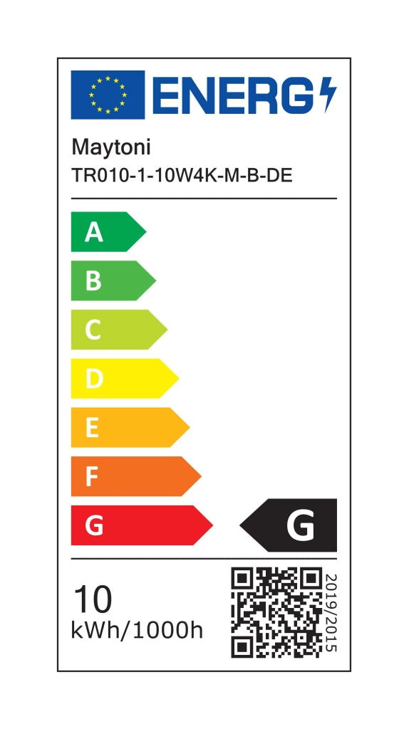Faretto lineare binario 1F nero 38cm LED 10W 4000K