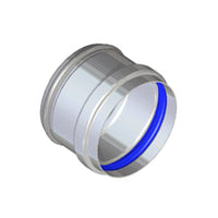 Tappo scarico condensa in alluminio d80 mm sp 1,5 mm per intubamento canne fumarie