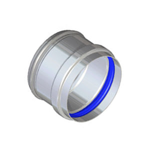 Tappo scarico condensa in alluminio d80 mm sp 1,5 mm per intubamento canne fumarie