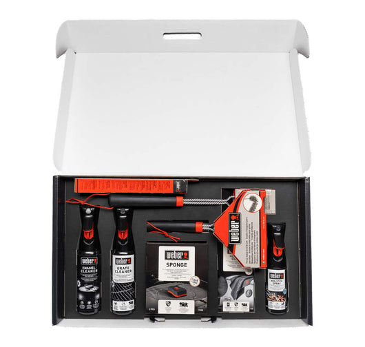 Kit di Pulizia per Barbecue a Gas Set Detergenti Spazzole Spugne Accessori Weber