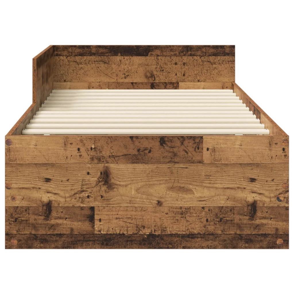 Struttura letto con testata Legno antico 80 x 200 cm 8009038