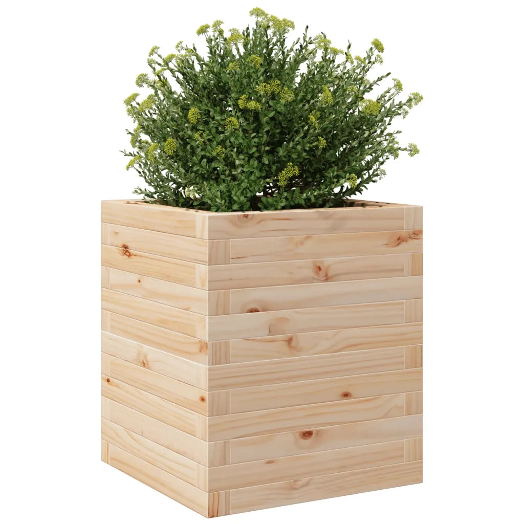Fioriera da Giardino 40x40x46 cm in Legno Massello di Pino 3282399