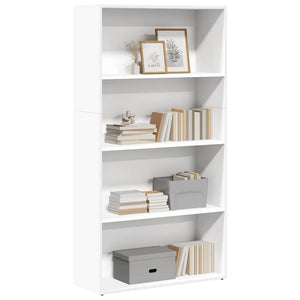 Libreria Bianca 80x30x152 cm in Legno Multistrato 857940