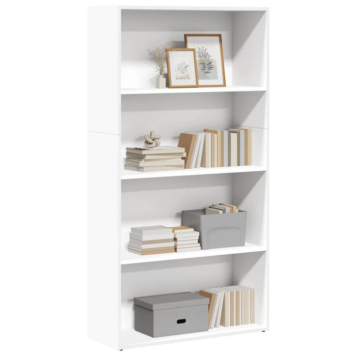 Libreria Bianca 80x30x152 cm in Legno Multistrato 857940