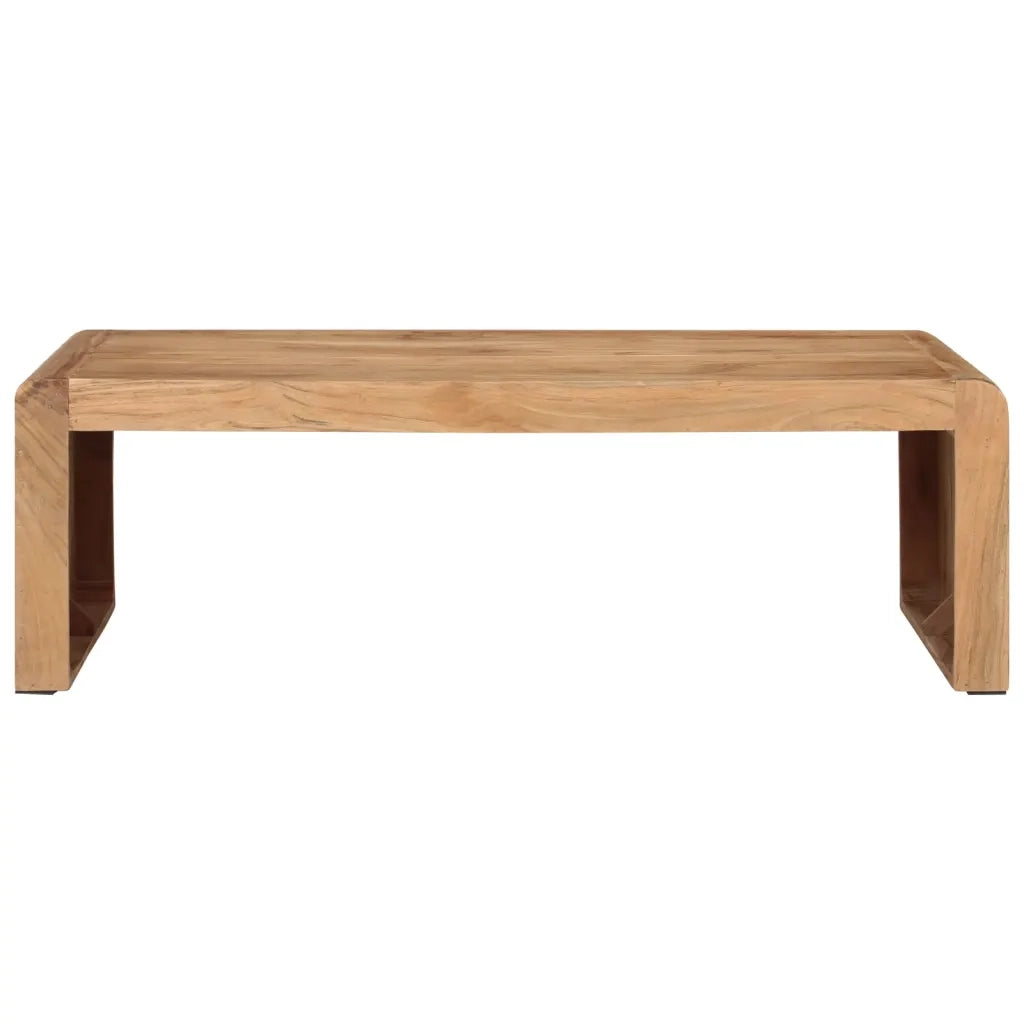 Tavolino da Salotto-Tavolino da soggiorno-Tavolo 110x55x35 cm in Legno Massello di Acacia