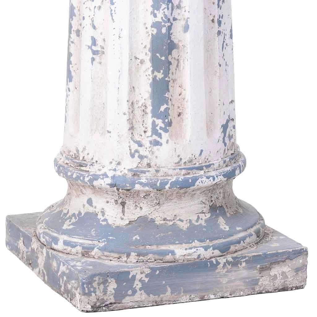 Colonna decorativa color pietra, 29x29x82h cm