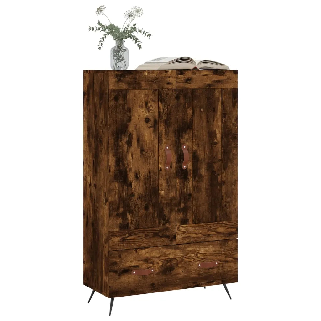 Credenza-Buffet-Armadio da cucina Rovere Fumo 69,5x31x115 cm in Legno Multistrato 773514