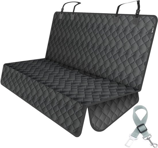 Housse per sedili posteriori auto per cani - Protezione per bambini per sedili auto - Adatto per auto, camion e SUV (137 x 127 cm)