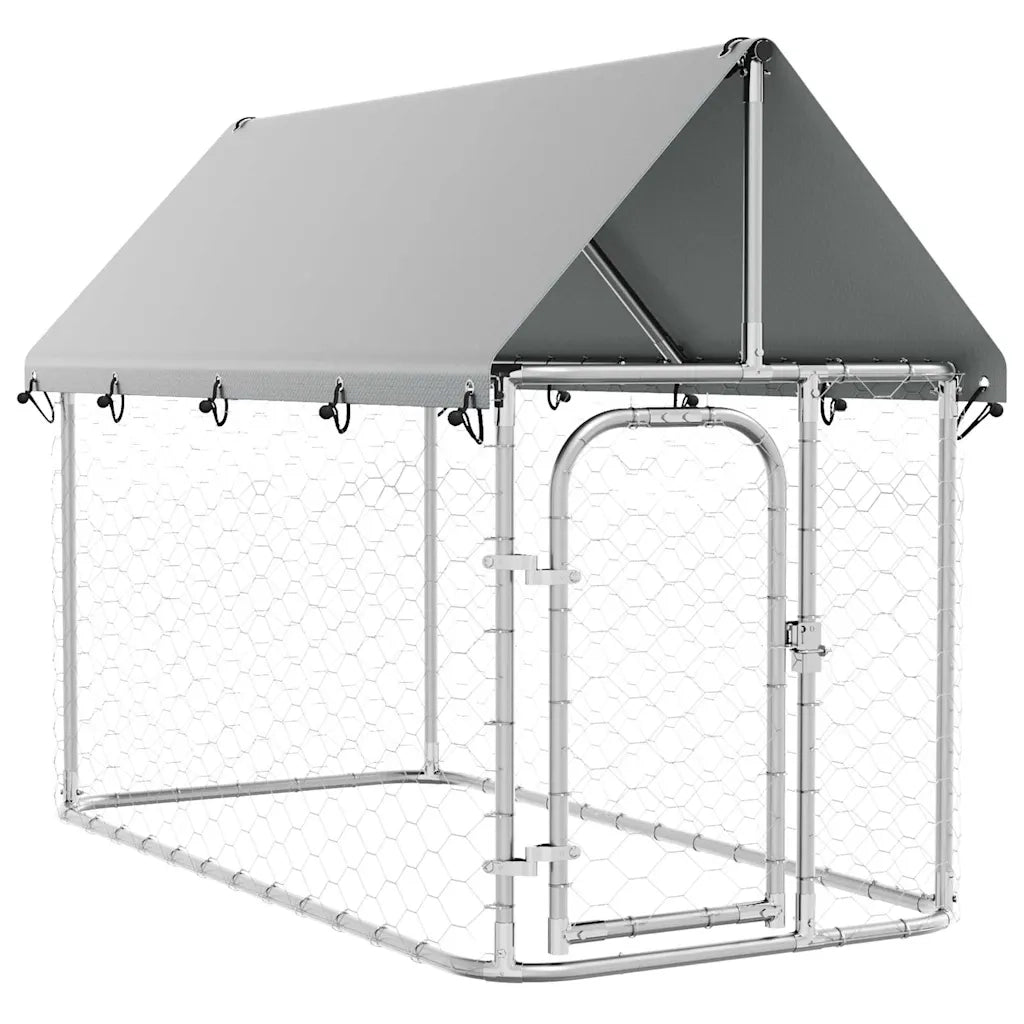 Gabbia per Cani da Esterno con Tetto 200x100x150 cm CFW1187157