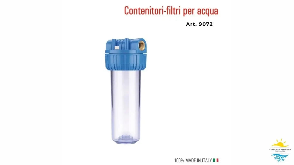 Contenitore per filtro pulente a cartuccia con attacco 3/4"