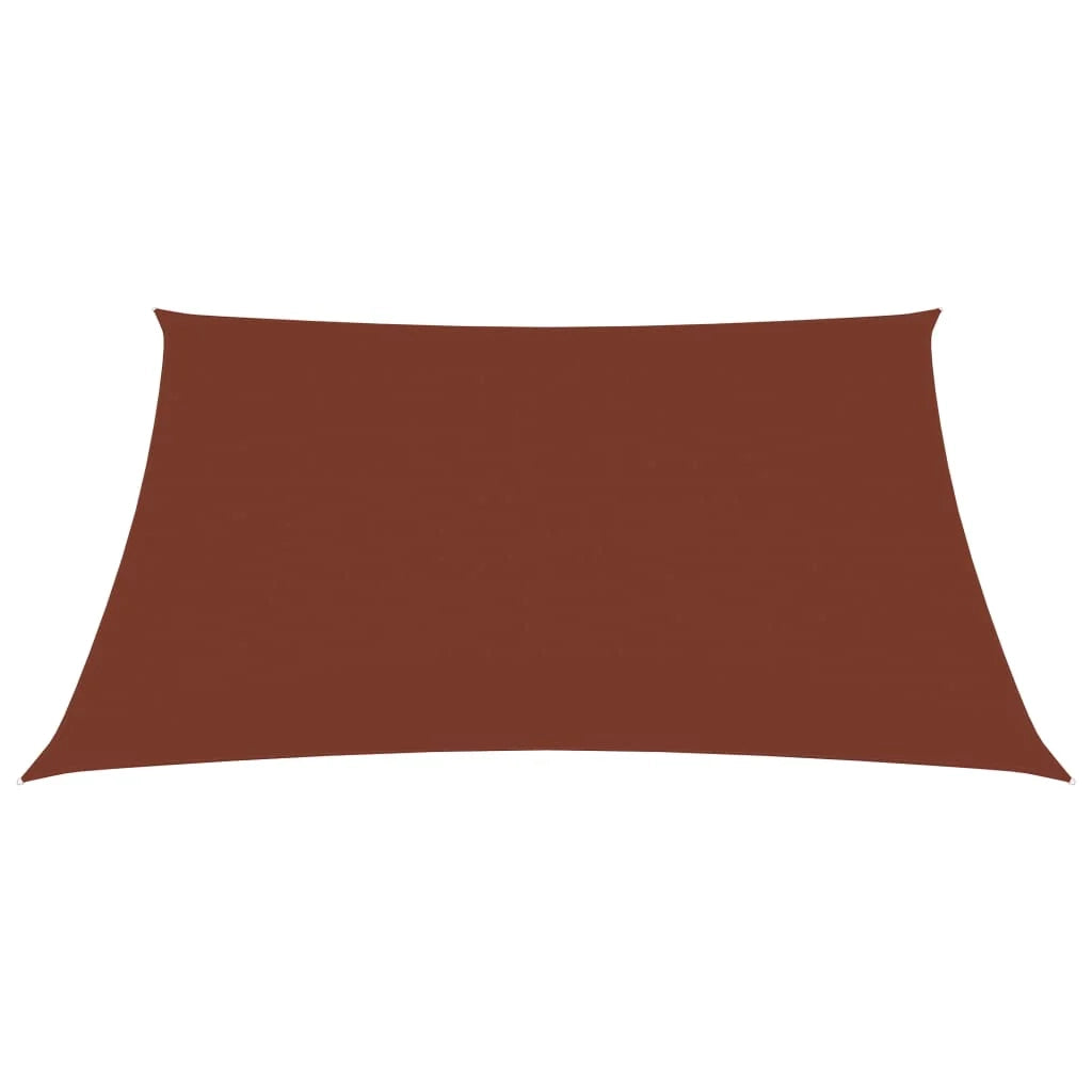 Vela ombreggiante/ombrellone rettangolare 3 x 4,5 m in tessuto oxford color terracotta 02_0009676