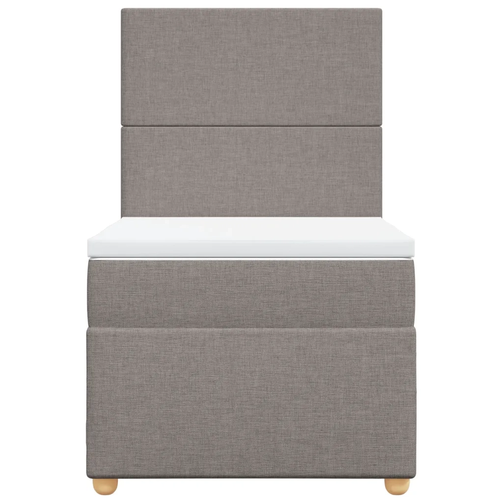 Giroletto a Molle con Materasso Tortora 100x200 cm in Tessuto 3291188